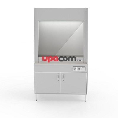 Вытяжной шкаф со столешницей из монолитной керамики НВ-1250 ШВ-БЦ