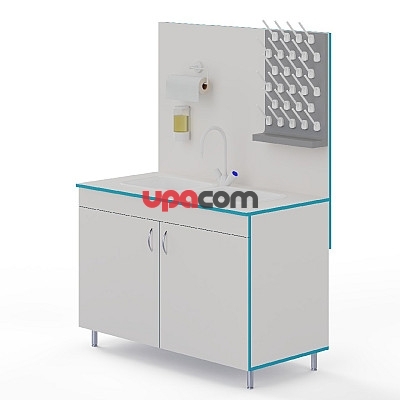 Лабораторный стол-мойка МО НВК 1200 ПП (1200×600×1650)