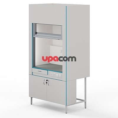 Вытяжной шкаф со столешницей из химстойкого пластика ШВ НВК 1200 ПЛАСТ