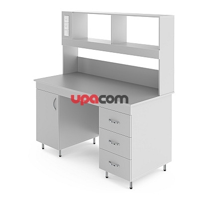 Физический лабораторный стол со столешницей из химстойкого пластика НВ-1500 ПСП