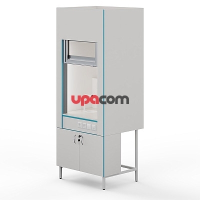 Вытяжной шкаф с сантехникой и столешницей из монолитной керамики ШВ НВК 900 МОН+