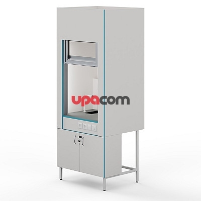 Вытяжной шкаф с сантехникой и столешницей из химстойкого пластика ШВ НВК 900 ПЛАСТ+