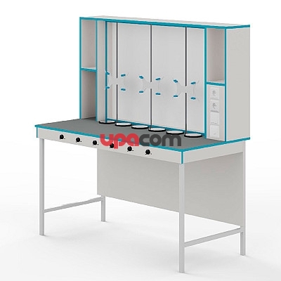 Лабораторный стол для титрования СТ НВК 1500 ПЛАСТ (1500×700×1650)