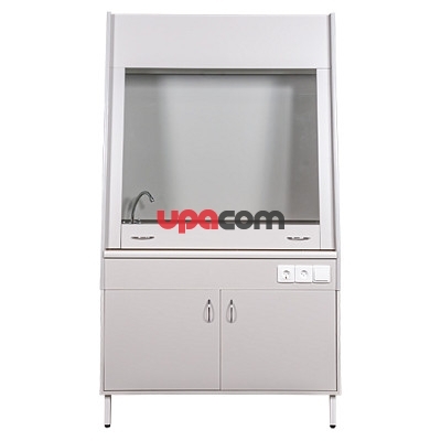 Вытяжной шкаф с сантехникой и столешницей из керамогранитной плитки НВ-1200 ШВ-У