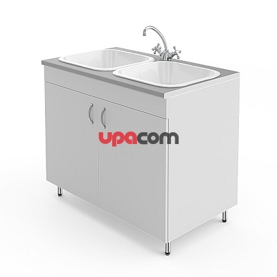 Стол-мойка НВ-1000 МД-Б без сушилки (1000×600×850)