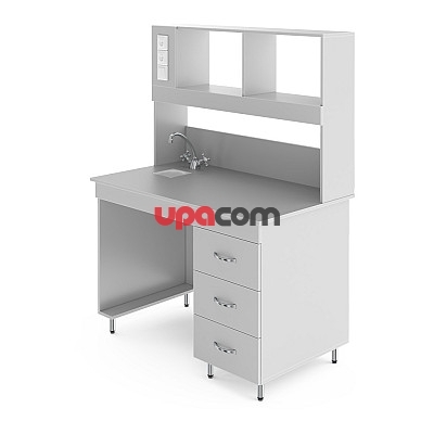 Химический лабораторный стол со столешницей из химстойкого пластика НВ-1200 ПСПХ