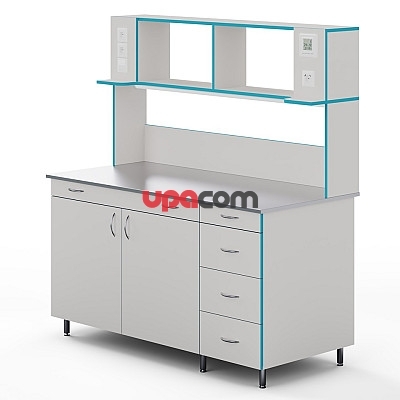 Пристенный стол со столешницей из нержавеющей стали СЛП НВК 1500 НЕРЖ