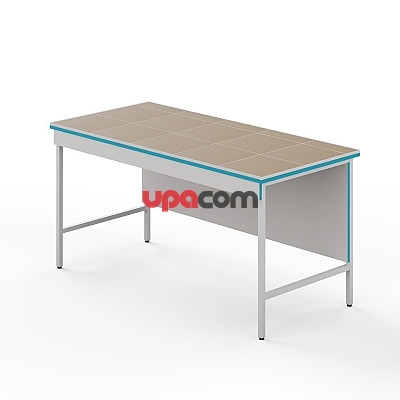 Открытый стол для работы сидя со столешницей из керамогранитной плитки СЛН НВК 1500 КГ