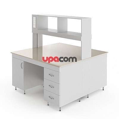 Физический островной стол со столешницей из полипропилена НВ-1500 ОП