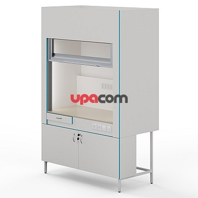 Вытяжной шкаф со столешницей из полипропилена ШВ НВК 1500 ПП