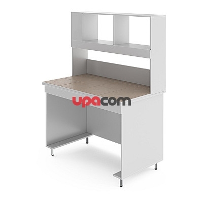 Физический лабораторный стол без розеток со столешницей из керамогранитной плитки НВ-1200 ПК-М