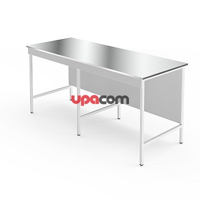 Высокий лабораторный стол со столешницей из нержавеющей стали НВ-1800 ЛНв