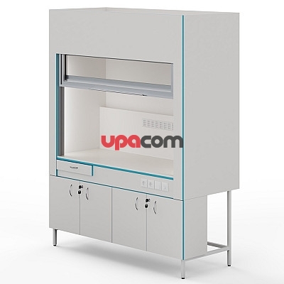 Вытяжной шкаф со столешницей из монолитной керамики ШВ НВК 1800 МОН