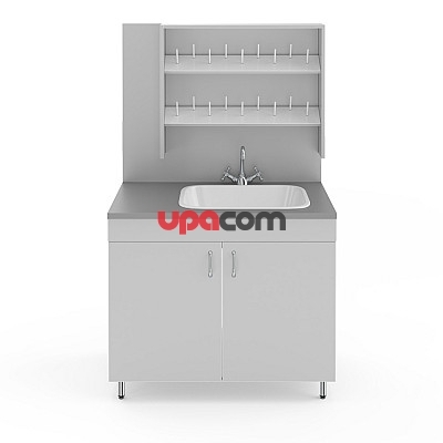 Стол-мойка НВ-1000 МОП с сушилкой (1000×600×1650)