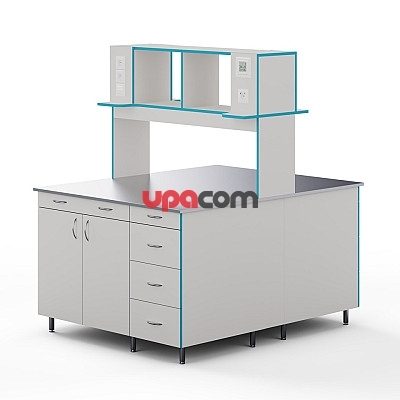 Островной стол со столешницей из нержавеющей стали СЛО НВК 1200 НЕРЖ