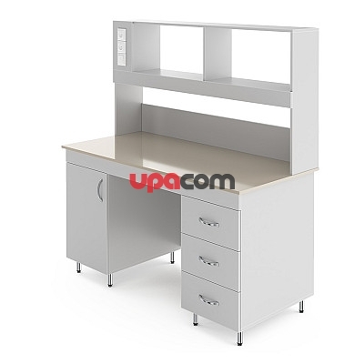 Физический лабораторный стол со столешницей из полипропилена НВ-1500 ПП