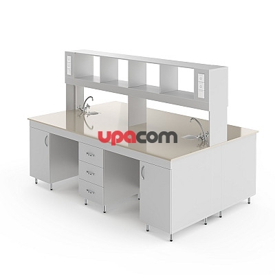 Химический островной стол со столешницей из полипропилена НВ-2400 ОПХ