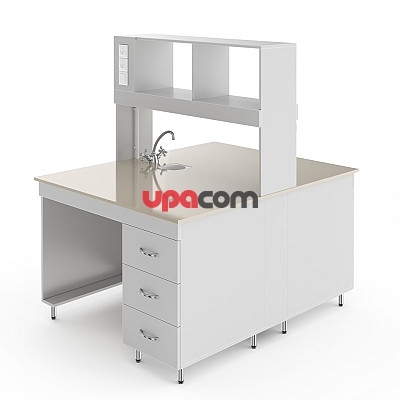 Химический островной стол со столешницей из полипропилена НВ-1200 ОПХ