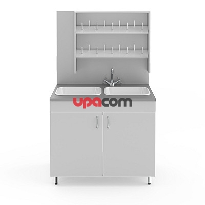 Стол-мойка НВ-1000 МД с сушилкой (1000×600×1650)