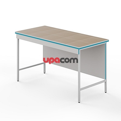 Открытый стол для работы стоя со столешницей из керамогранитной плитки СЛВ НВК 1500 КГ