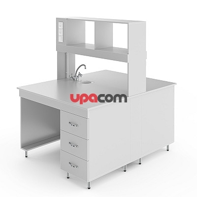 Химический островной стол со столешницей из ЛДСП НВ-1200 ОЛХ