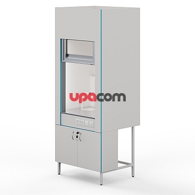 Вытяжной шкаф с сантехникой и столешницей из нержавеющей стали ШВ НВК 900 НЕРЖ+