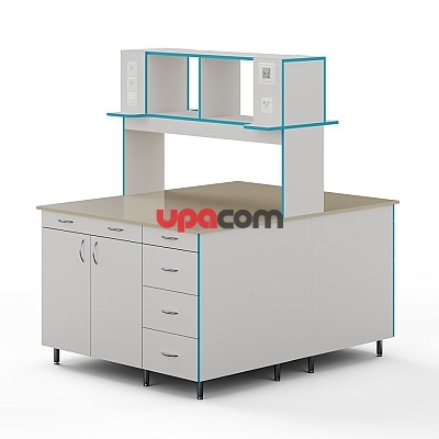 Островной стол со столешницей из полипропилена СЛО НВК 1200 ПП