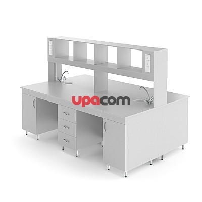 Химический островной стол со столешницей из ЛДСП НВ-2400 ОЛХ