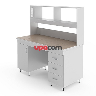 Физический лабораторный стол со столешницей из керамогранитной плитки НВ-1500 ПК