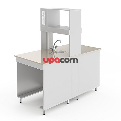 Химический островной стол со столешницей из полипропилена НВ-800 ОПХ