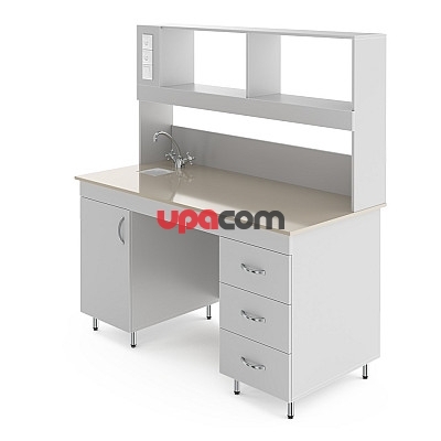 Химический лабораторный стол со столешницей из полипропилена НВ-1500 ППХ