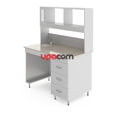 Химический лабораторный стол со столешницей из полипропилена НВ-1200 ППХ