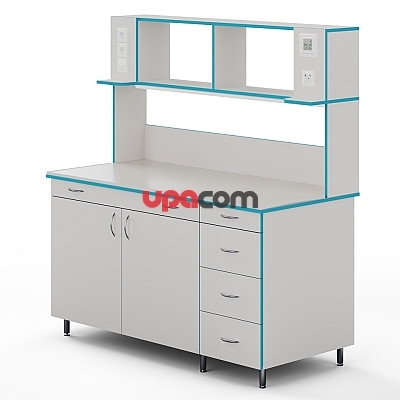 Пристенный стол со столешницей из монолитной керамики СЛП НВК 1500 МОН