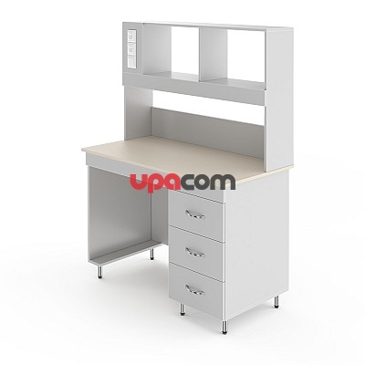 Физический лабораторный стол со столешницей из монолитной керамики НВ-1210 ПЦ