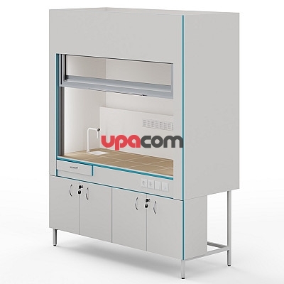 Вытяжной шкаф с сантехникой и столешницей из керамогранитной плитки ШВ НВК 1800 КГ+